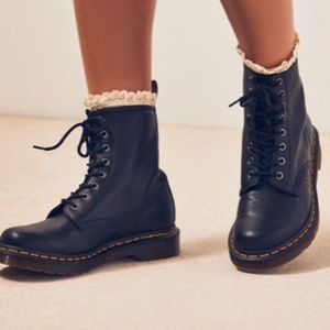Dr Martens Black Nappa Leather Boots